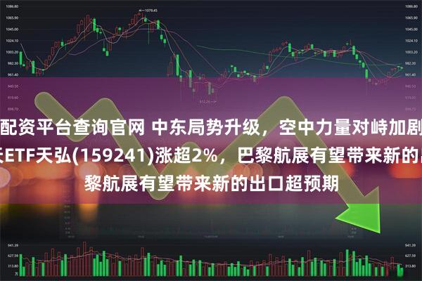 配资平台查询官网 中东局势升级，空中力量对峙加剧，航空航天ETF天弘(159241)涨超2%，巴黎航展有望带来新的出口超预期